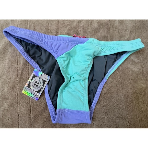 Jolyn‎ Bikini Bottom Boogie Medium Green Lavender New with tags - Picture 1 of 5